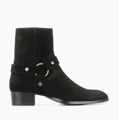 Autumn Brown Ankle Boots Men Catwalk Brown Genuine Leather Ankle Short Boots Designer Handmade British Style Men's Chelsea Boots