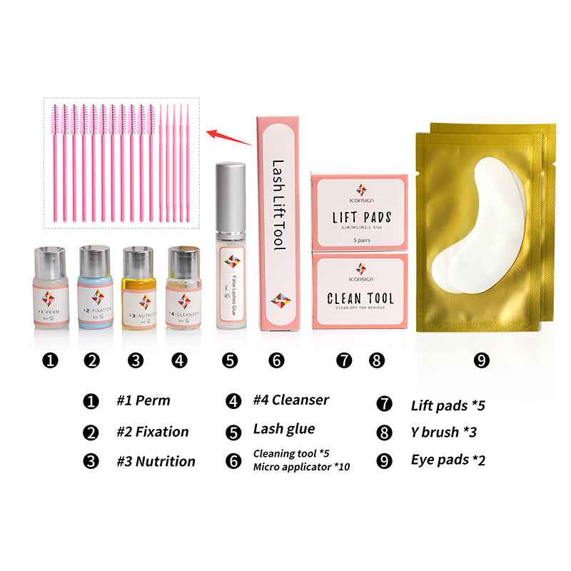 Kit Lash Lift Professionale ICONSIGN – Permanente Ciglia Durata 6 Settimane