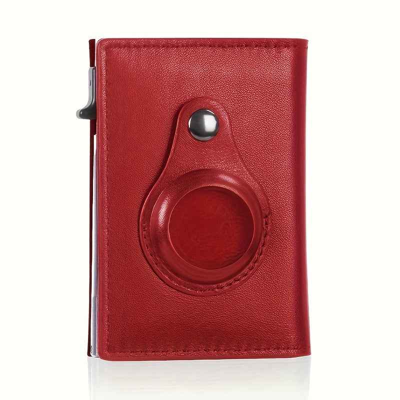 Auto Side Push Card Holder Wallet For Men Slim RFID Blocking Money Clip Wallets Minimalist Wallet With Money Pocket