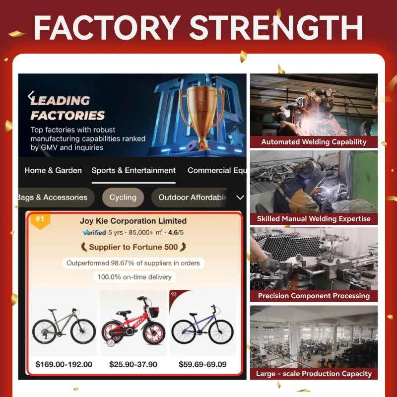 JOYKIE 26 - Inch and Steel - Frame Mountain Bikes (MTB), 18 - Speed V - Brake Adult Mountain Bicycles.