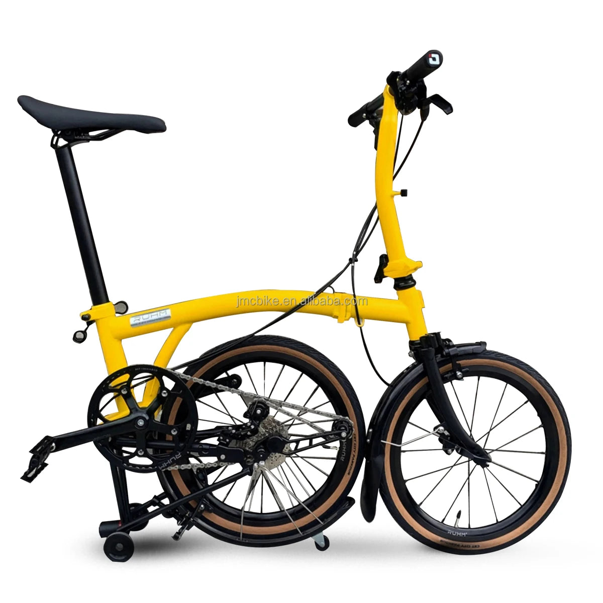 16-Inch High Quality Aluminum Alloy Frame Folding Bike 9-Speed Mini Foldable Bicycle with Steel Fork Light Weight