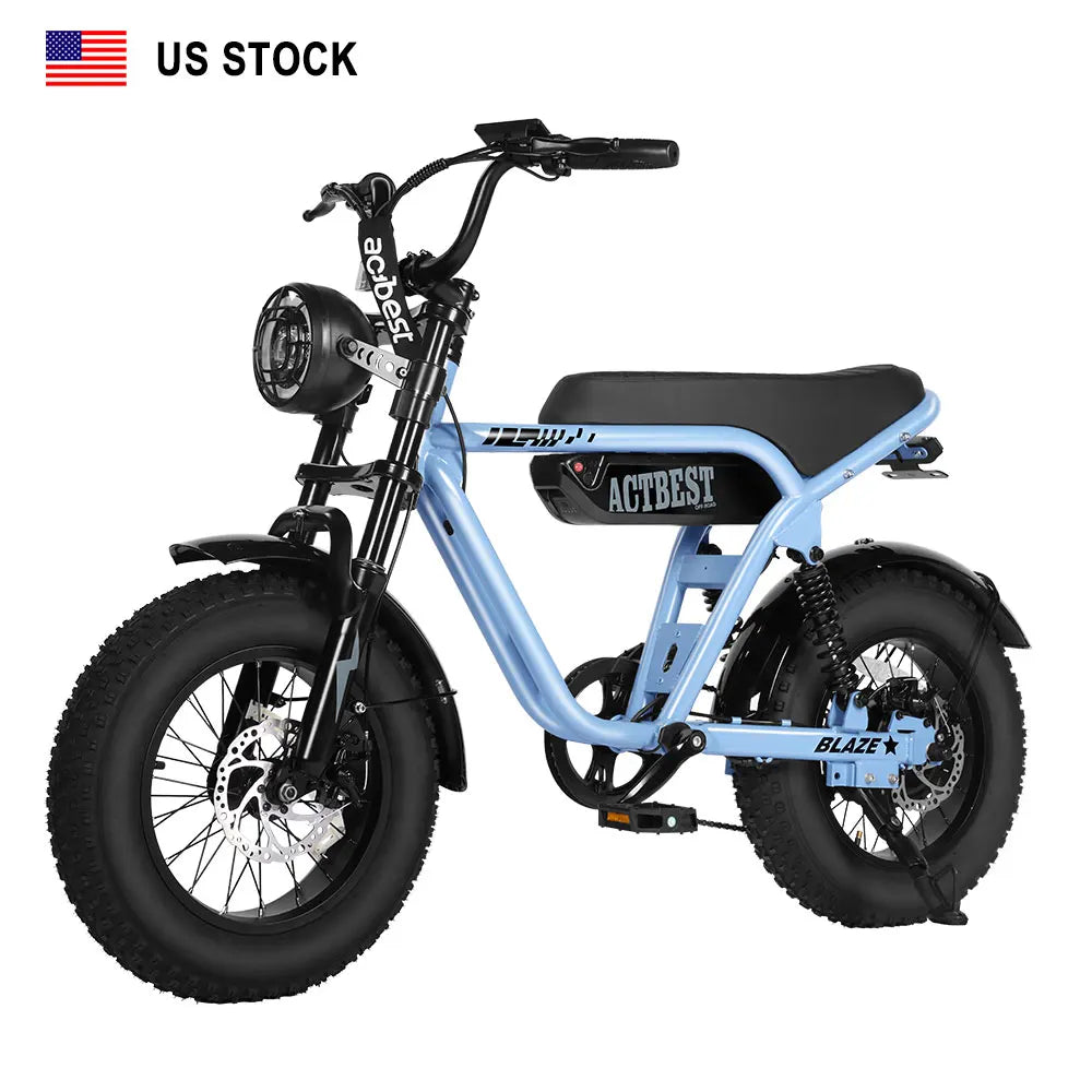 ACTBEST Blaze Free US Shipping 1200 W Peak 16 Inch Mini Electric Bicycles for Kids Teenagers