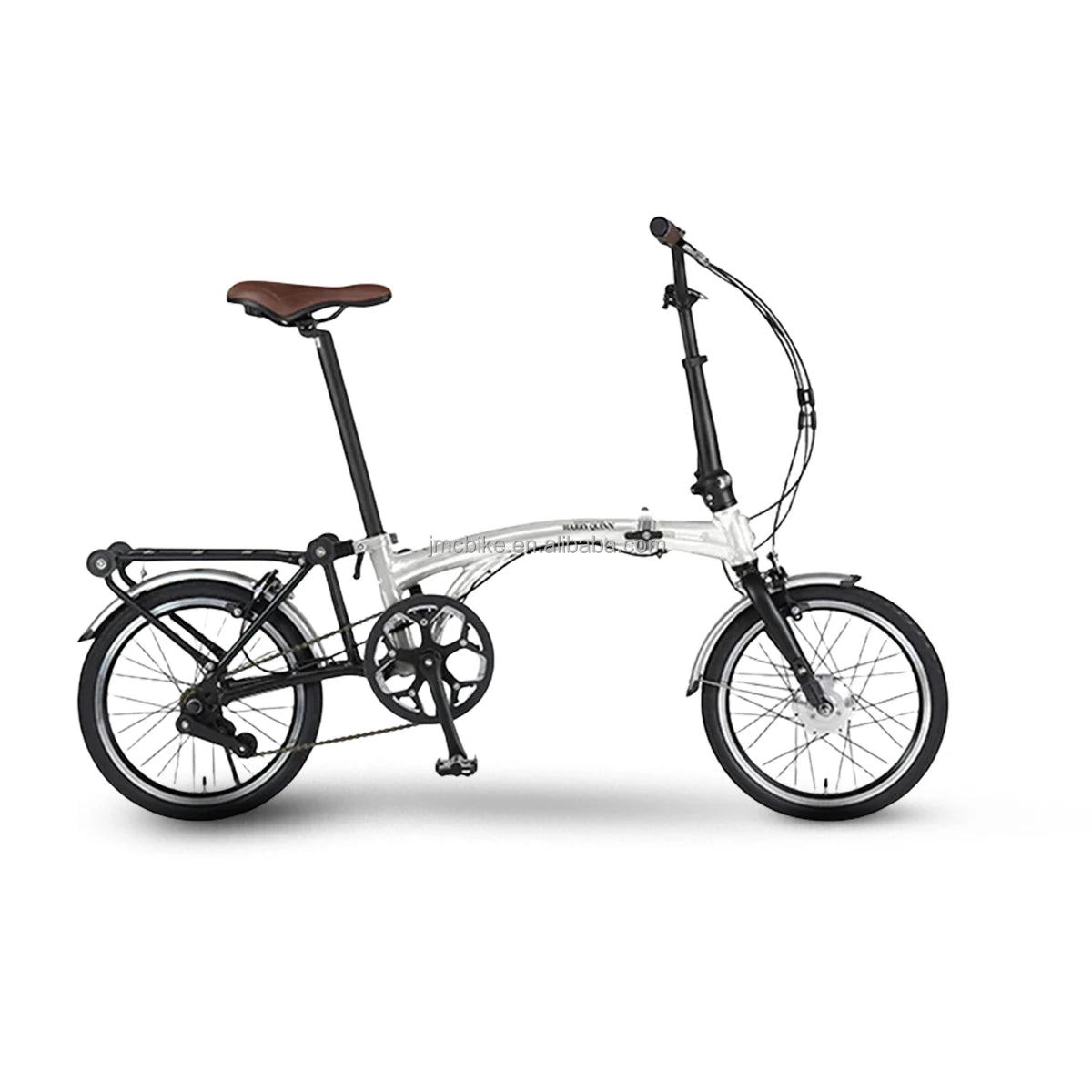 16-Inch High Quality Aluminum Alloy Frame Folding Bike 9-Speed Mini Foldable Bicycle with Steel Fork Light Weight