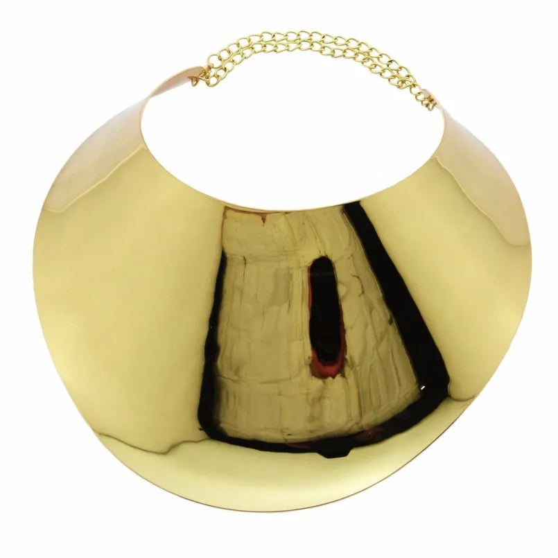 MANILAI Punk Alloy Torque Choker Necklaces For Women Maxi Jewelry Africa Big Collar Statement Necklace Boho Collier Femme