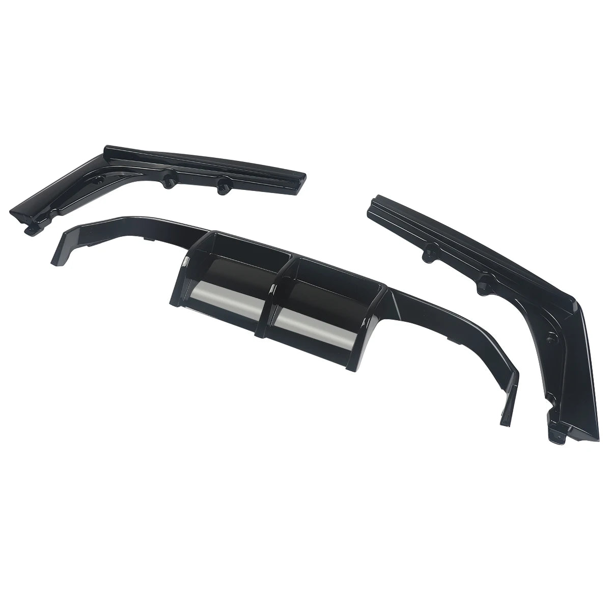 MagicKit PSM Style 3PCS Rear Diffuser Lip Glossy Black For BMW F80 M3 F82 M4 2015-2020