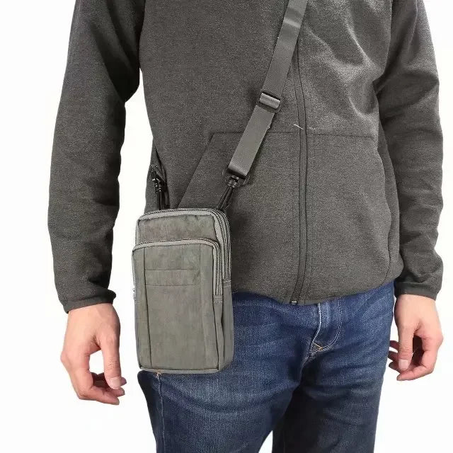 Borsa a Tracolla Universale 7.2" – Custodia Nylon per Smartphone e Accessori