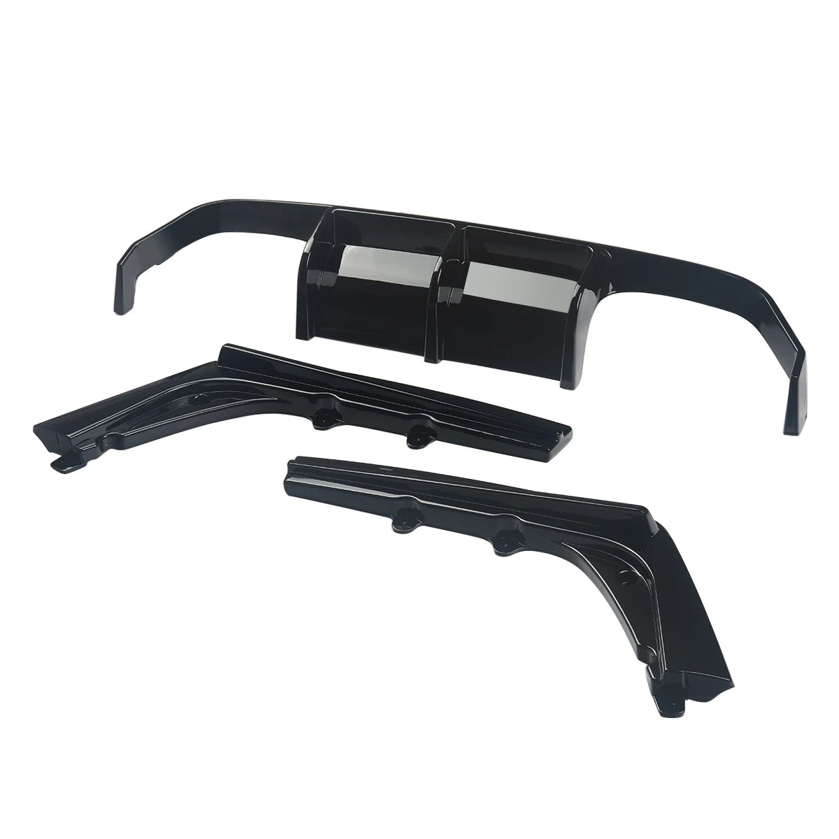 MagicKit PSM Style 3PCS Rear Diffuser Lip Glossy Black For BMW F80 M3 F82 M4 2015-2020