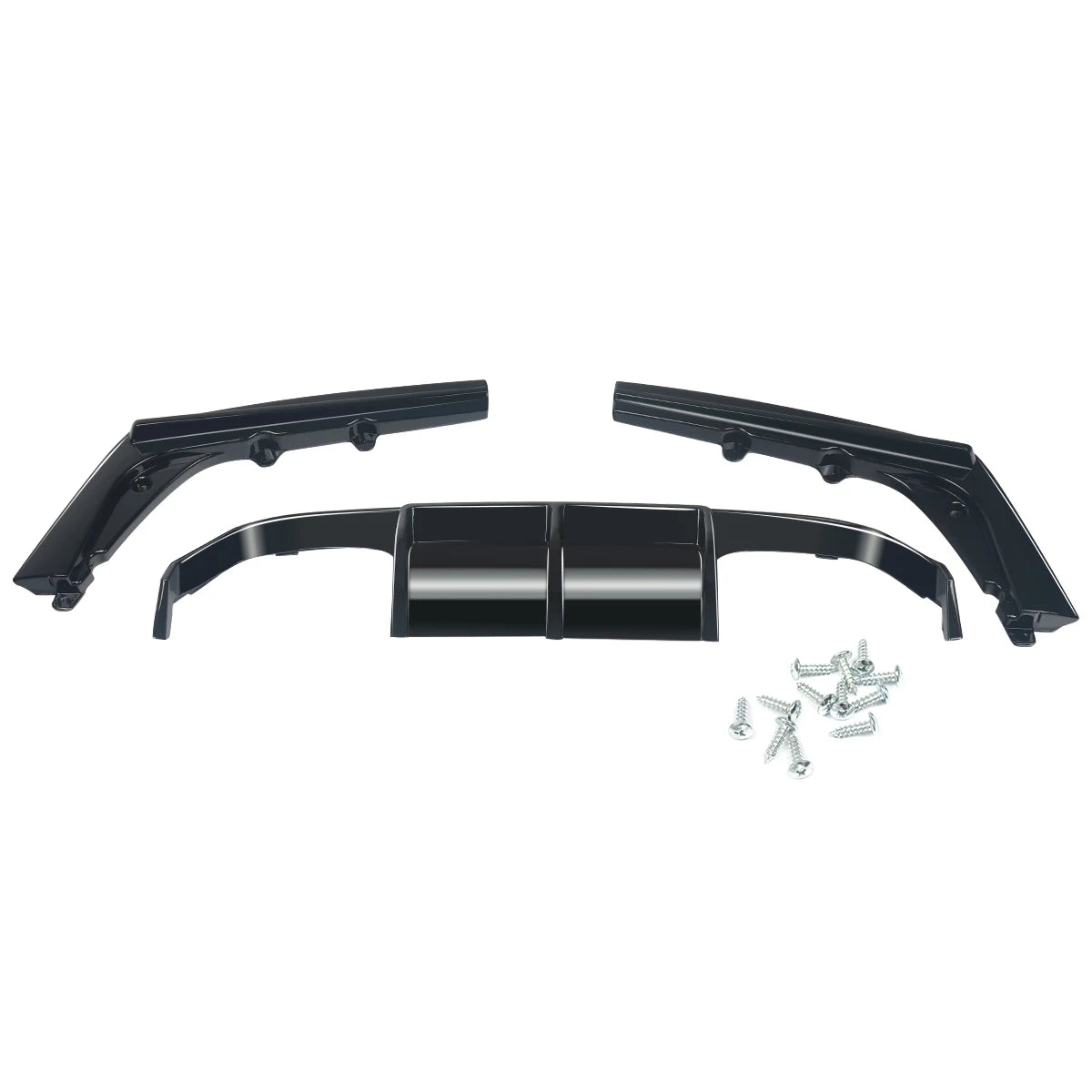 MagicKit PSM Style 3PCS Rear Diffuser Lip Glossy Black For BMW F80 M3 F82 M4 2015-2020