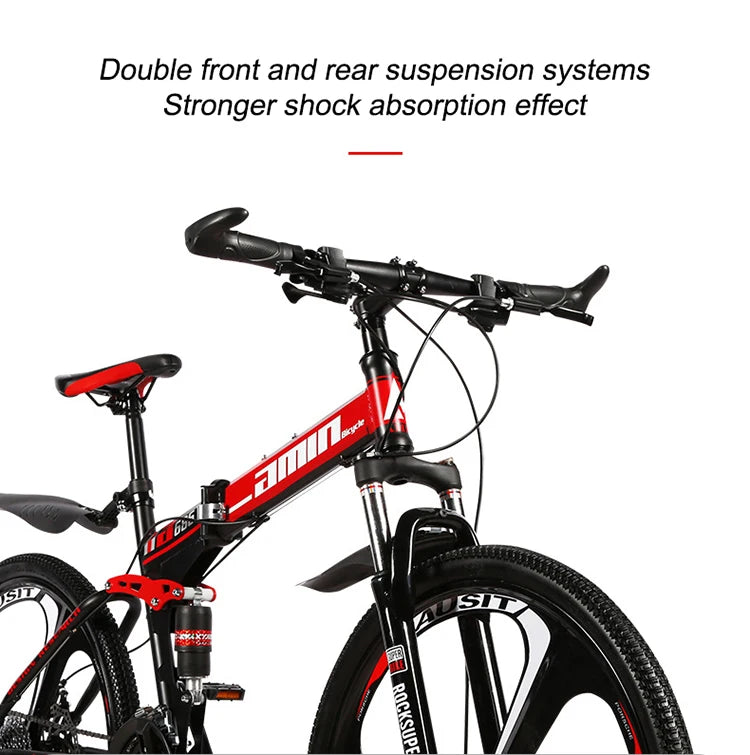 Online Shop Wholesale Eco-friendly Factory 26 Folding Mountain Bike 21 Speed Bicycle for Man Women