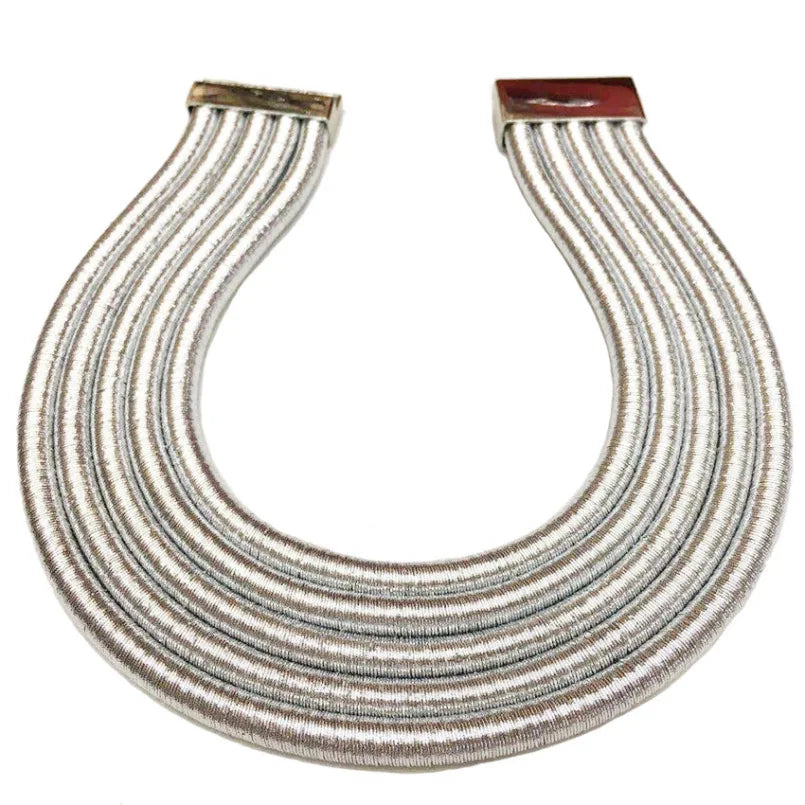 MANILAI Punk Alloy Torque Choker Necklaces For Women Maxi Jewelry Africa Big Collar Statement Necklace Boho Collier Femme