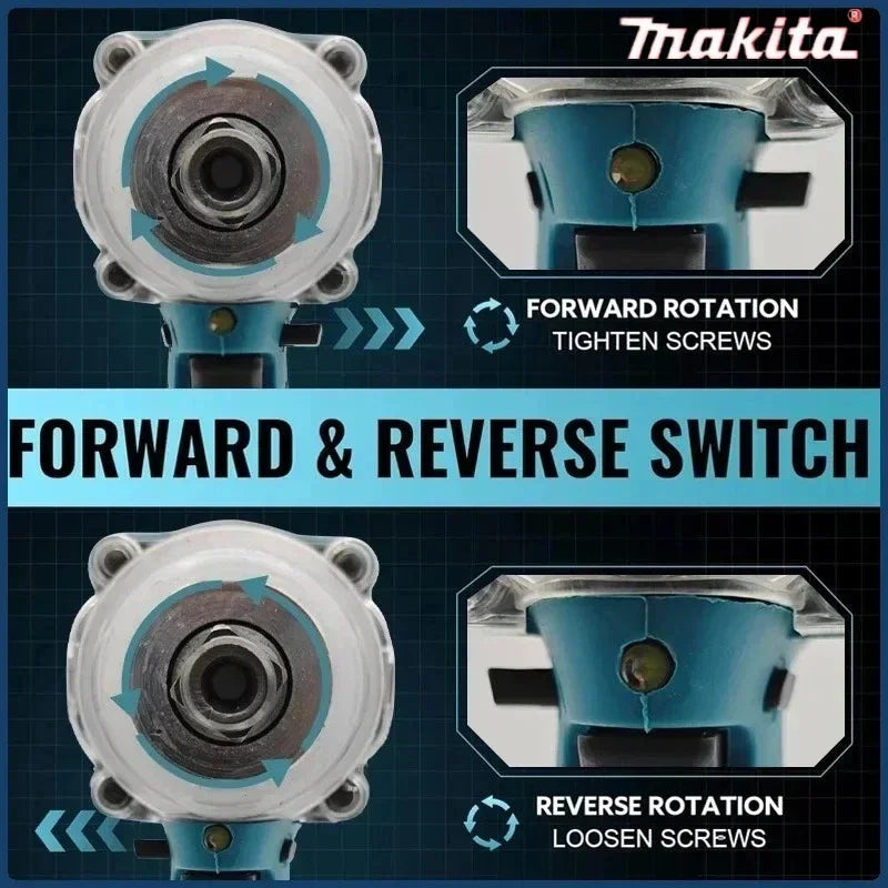 Makita  DTW600 Brushless Cordless Auto Repair Power Tools Electric Wrench Impact Wrench High Torque Rechargeable  Impact Wrench