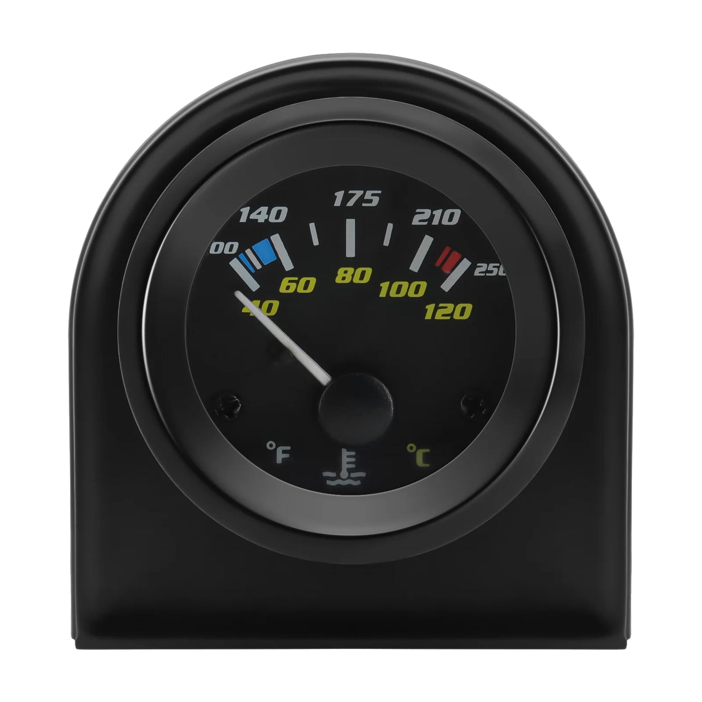 Auto Temperature Meter with Sensor 1/8 NPT 52mm LED Digital Oil /Water Temp Indicator PSI Oil Press Black Gauge Fit Gasoline Car