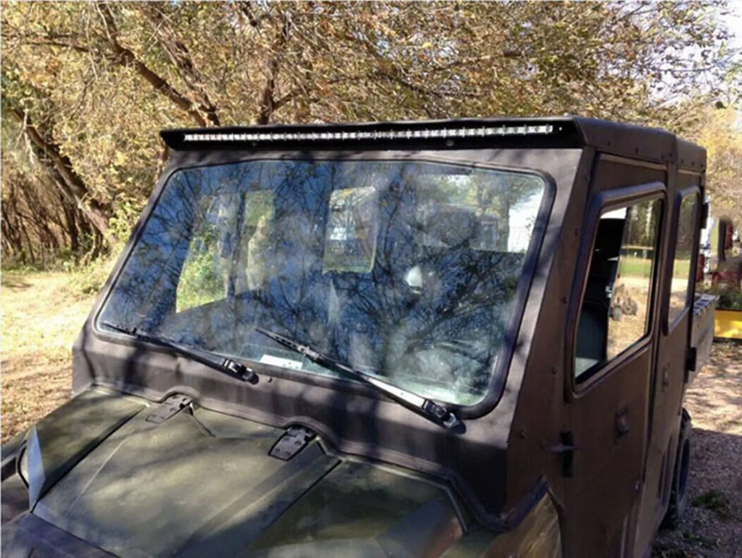 Yellow Single Row Slim 7 13 20 25 32 38 45 50 inch Off-road LED Work Light Bar Fog Driving For SUV UTV ATV 4X4 Truck Boat Car