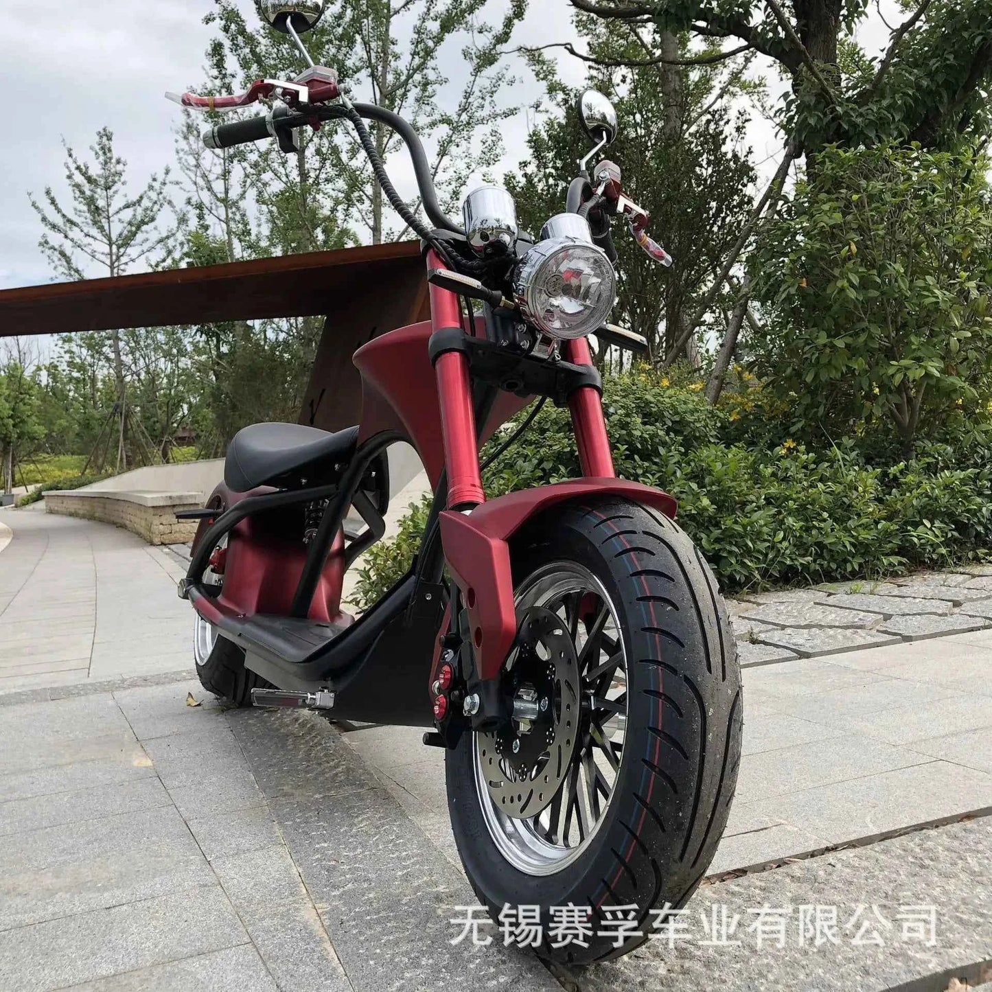 ZJW  1500w，60v、20ah   EEC COC two-wheel wide tire off-road Harley electric car lithium battery motorcycle citycoco
