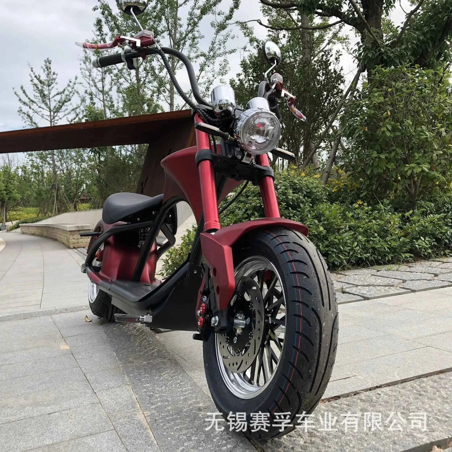 ZJW  1500w，60v、20ah   EEC COC two-wheel wide tire off-road Harley electric car lithium battery motorcycle citycoco