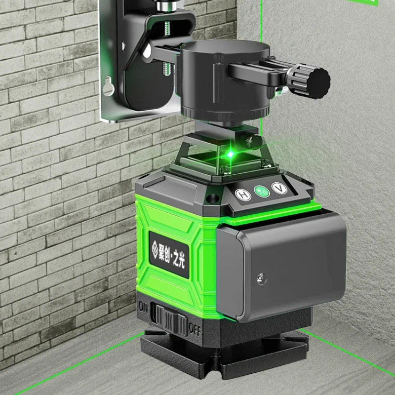2 batteries laser level 8/12/16 line green light high-precision automatic line shipped from Brazil warehouse duty-free