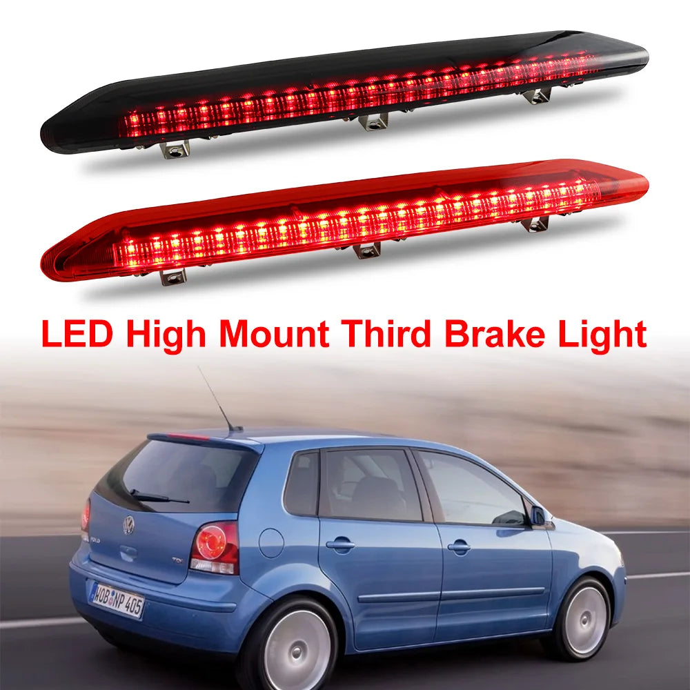 1X LED 3rd Brake Light High Mount Lamp For VW Polo MK IV 9N/9N3 Hatchback 2002-2009 Third Rear Stop Lamp Tail Warning Lights