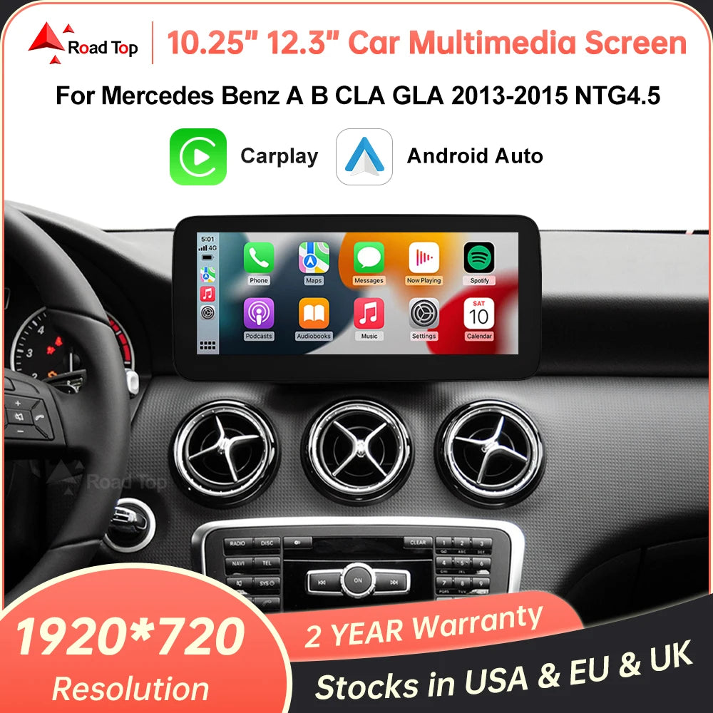 1920*720 Touch Screen Display Multimediale Per Auto Per Benz AB CLA GLA W176 W463 W246 2013-2015 NTG4.5 Wireless Carplay Android Auto