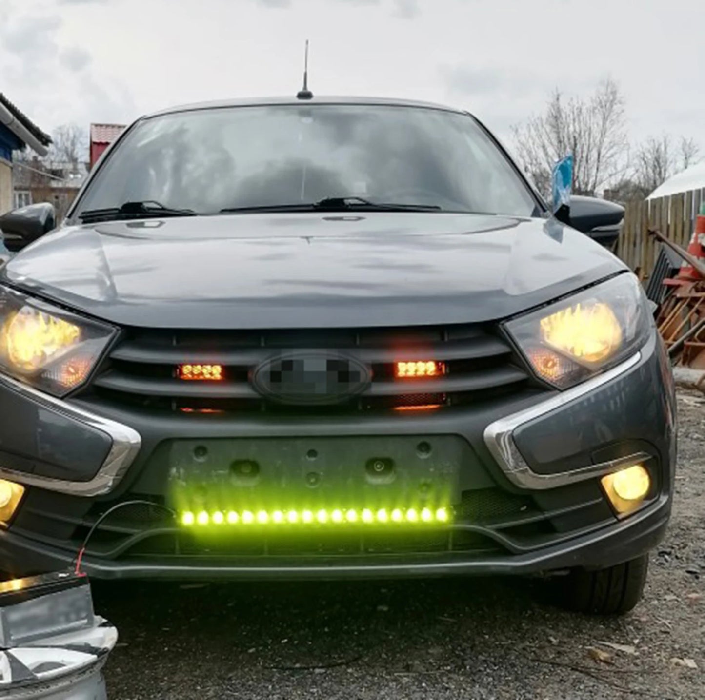 Yellow Single Row Slim 7 13 20 25 32 38 45 50 inch Off-road LED Work Light Bar Fog Driving For SUV UTV ATV 4X4 Truck Boat Car