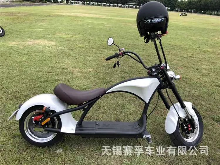 ZJW  1500w，60v、20ah   EEC COC two-wheel wide tire off-road Harley electric car lithium battery motorcycle citycoco