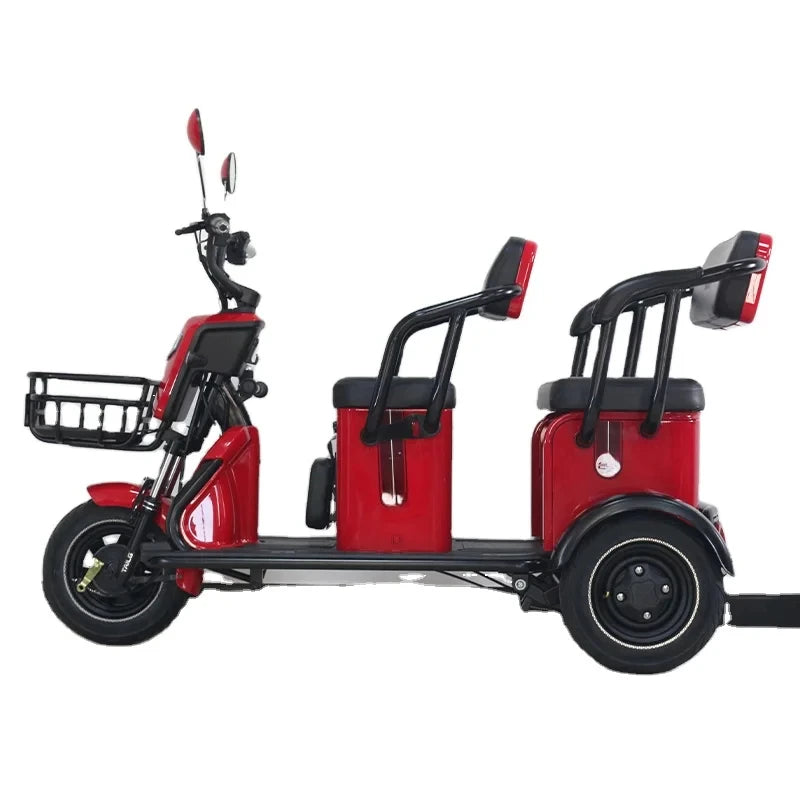 New Electric Tricycle Adult  Agricultural Double Row Electric Tricycle with 3 Wheel