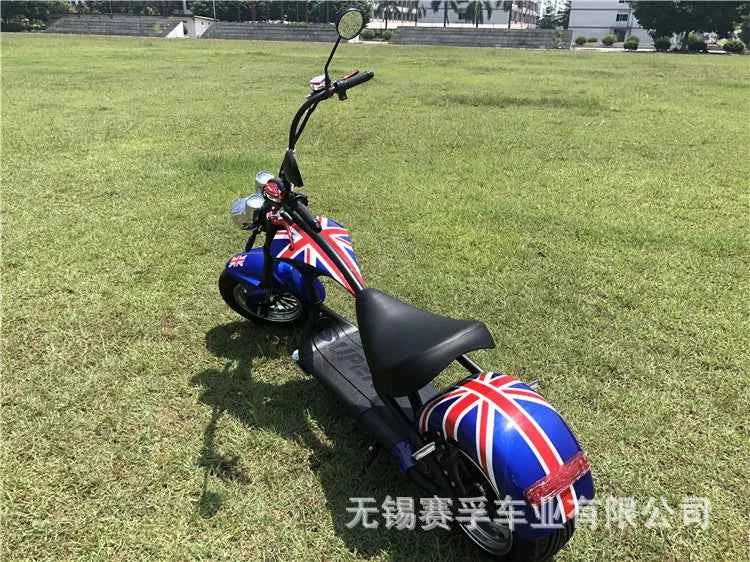 ZJW  1500w，60v、20ah   EEC COC two-wheel wide tire off-road Harley electric car lithium battery motorcycle citycoco