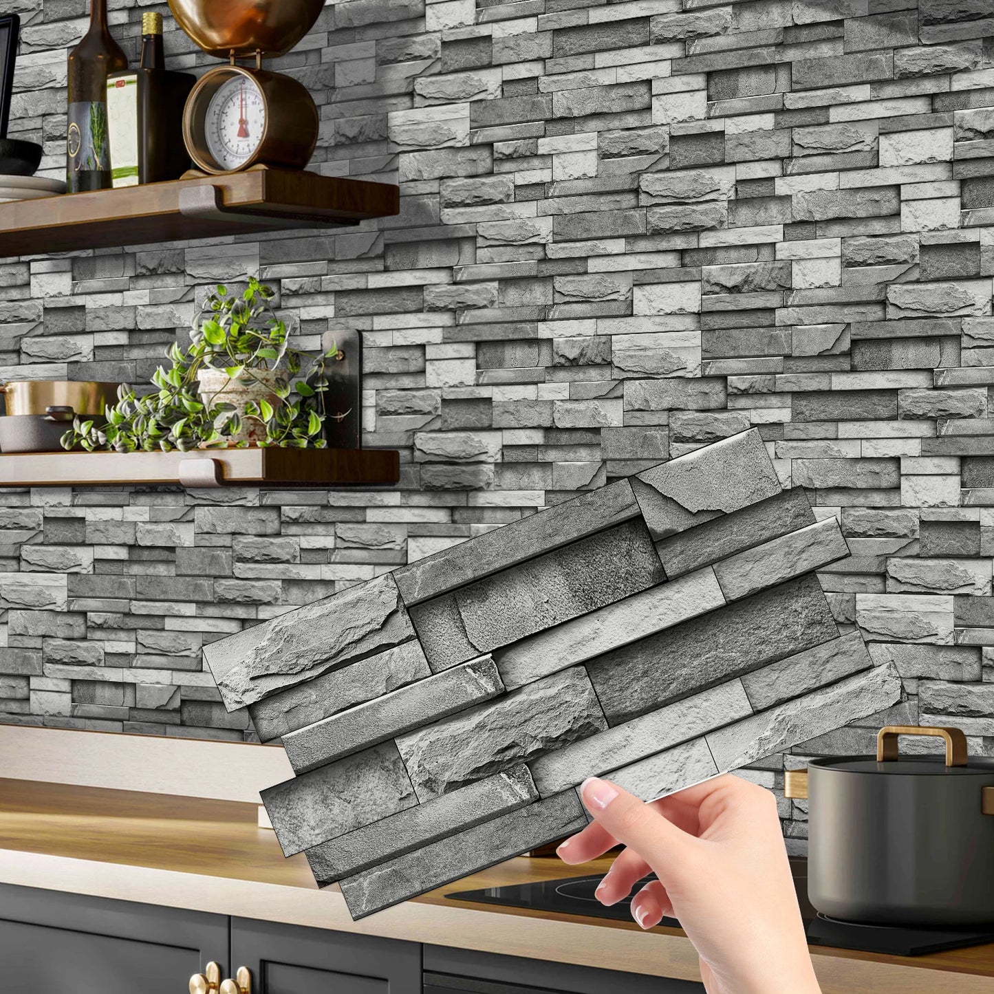 12/24/48 pezzi adesivo per piastrelle stacca e incolla adesivo autoadesivo sul backsplash per piastrelle per cucina, bagno, decorazione della camera da letto