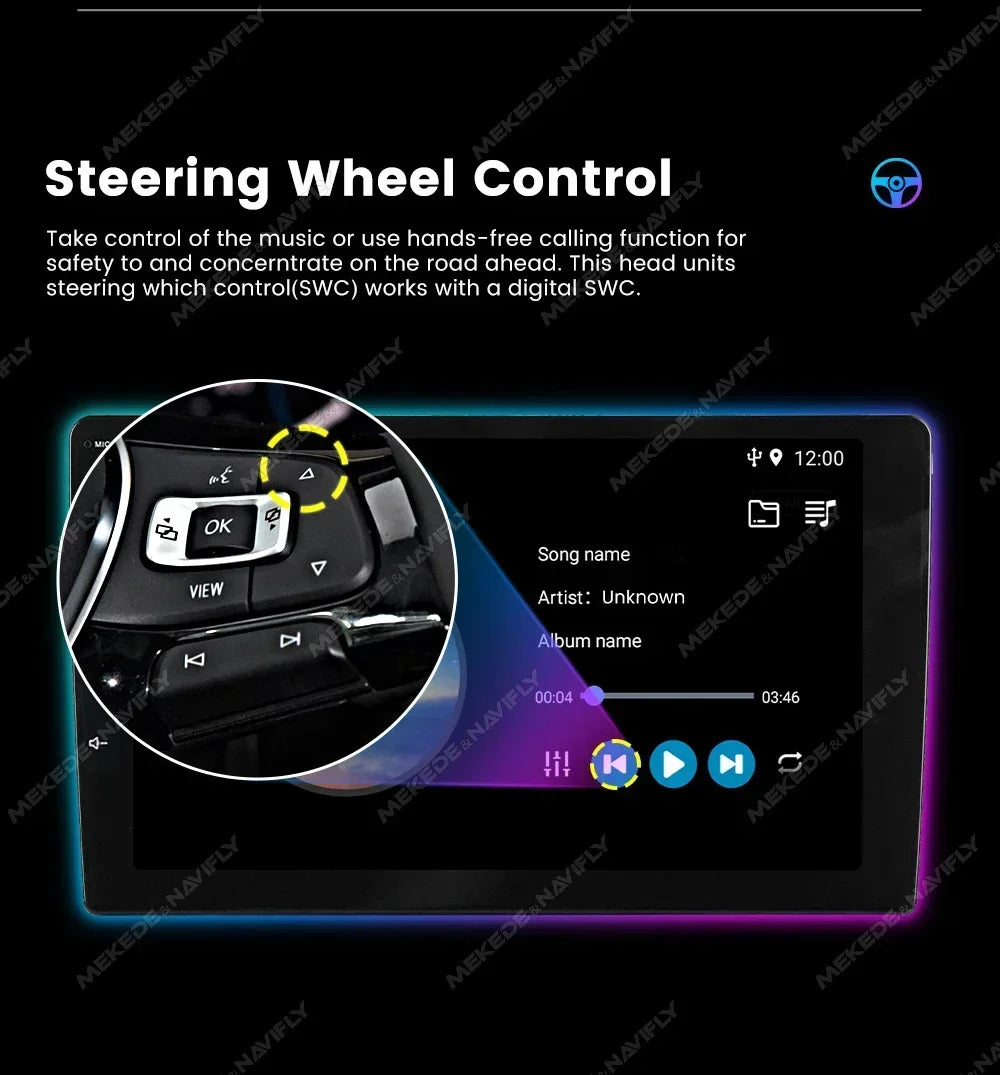 Android 2 DIN Car Radio for Seat Ibiza 2012 - 2015 Wireless CarPlay Auto Multimedia Video Player GPS Audio WIFI Stereo Autoradio