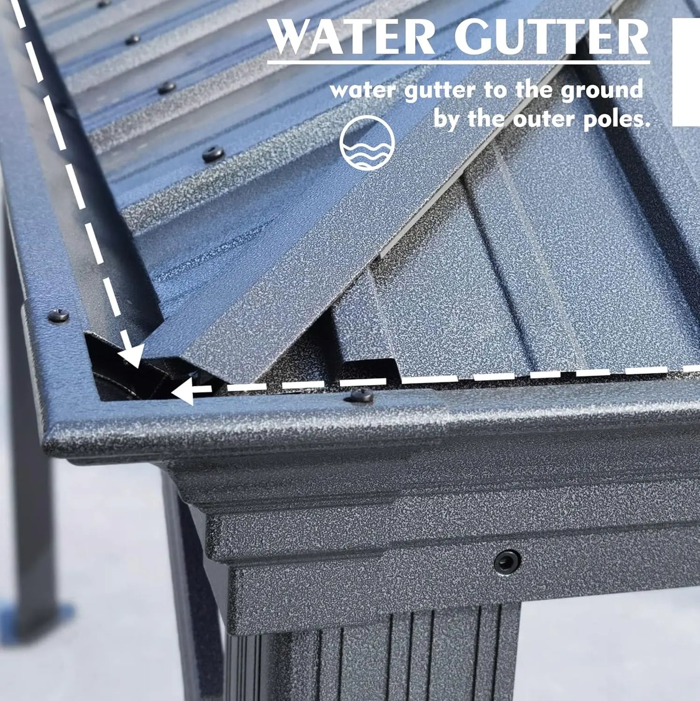 10' x 12' Hardtop Gazebo, Aluminum Frame with Galvanized Steel Double Roof, Outdoor Permanent Pavilion, Customized