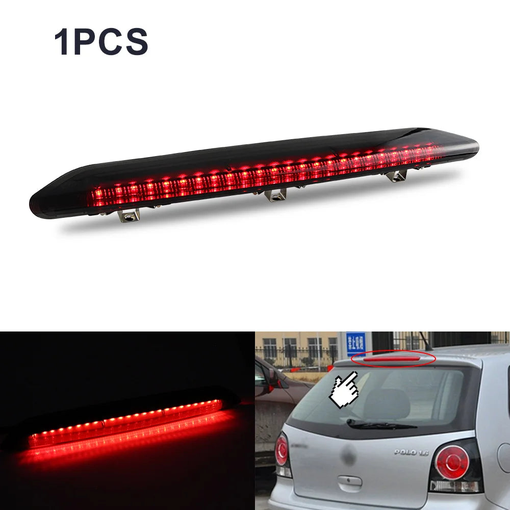 1X LED 3rd Brake Light High Mount Lamp For VW Polo MK IV 9N/9N3 Hatchback 2002-2009 Third Rear Stop Lamp Tail Warning Lights