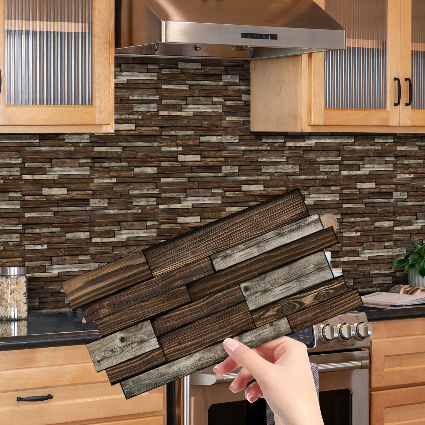 12/24/48 pezzi adesivo per piastrelle stacca e incolla adesivo autoadesivo sul backsplash per piastrelle per cucina, bagno, decorazione della camera da letto