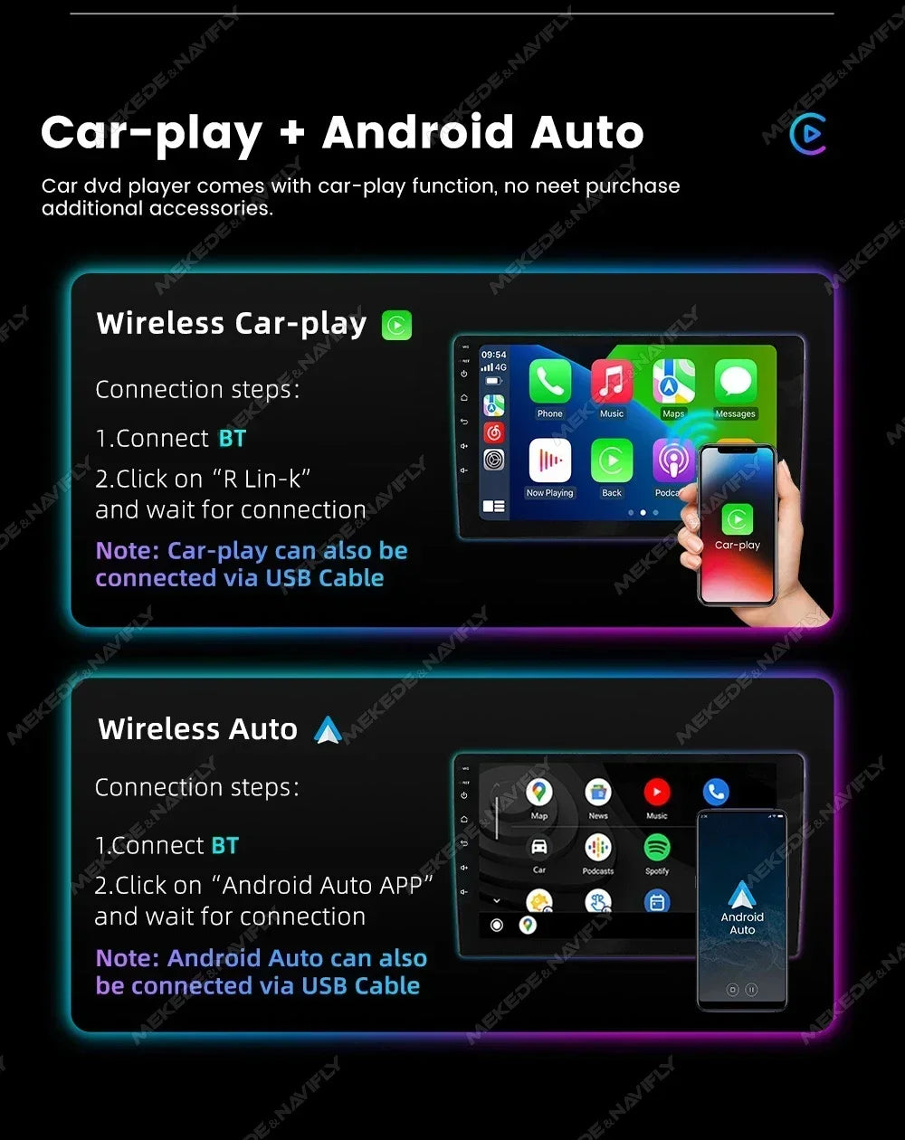 Android 2 DIN Car Radio for Seat Ibiza 2012 - 2015 Wireless CarPlay Auto Multimedia Video Player GPS Audio WIFI Stereo Autoradio