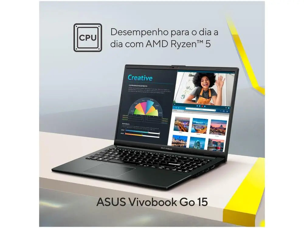 ASUS Vivobook Go 15 AMD Ryzen 5 7520U 8GB RAM 512GB SSD 15,6 "Full HD Windows 11 E1504FA-NJ836W