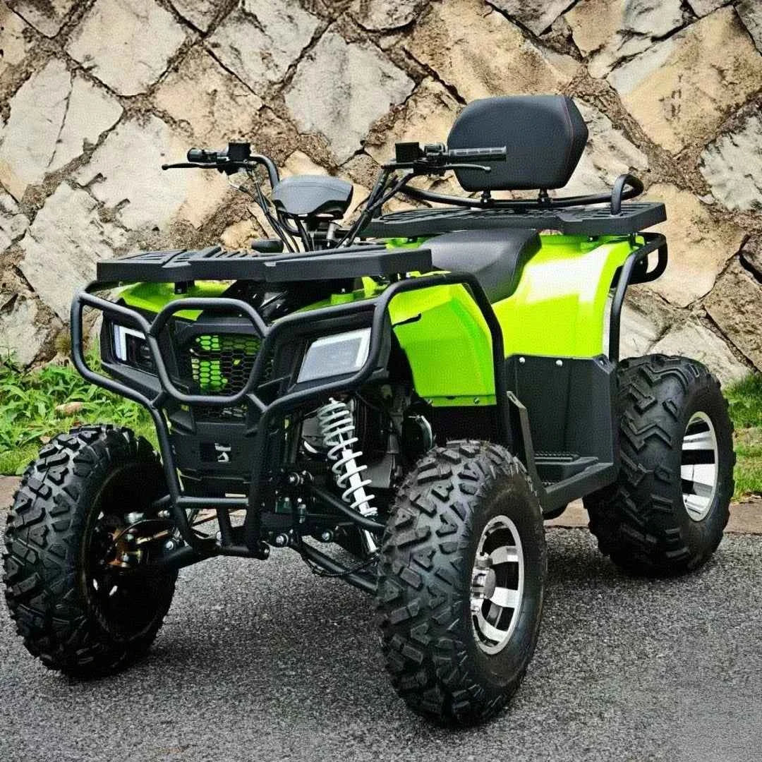 200CC Automatic ATV, 4-Wheel Beach Buggy for Adults, 15HP Off-Road Vehicle, Max Speed 70km/h, 12-Inch Tires, Electric Start