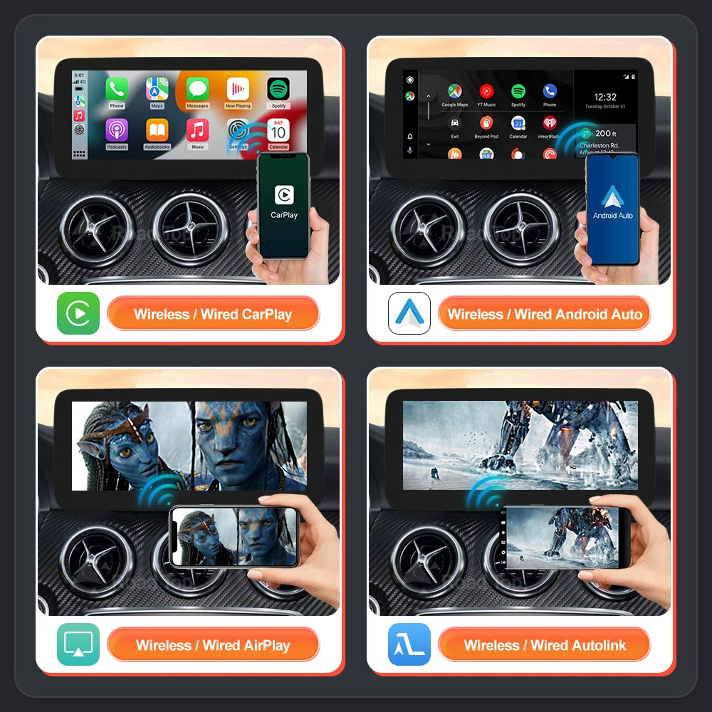 1920*720 Touch Screen Display Multimediale Per Auto Per Benz AB CLA GLA W176 W463 W246 2013-2015 NTG4.5 Wireless Carplay Android Auto