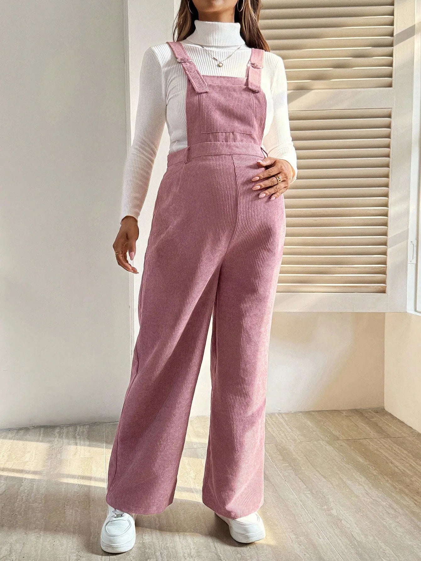 Maternity Clothes Pregnancy Clothing for Pregnant Women Pants 2025 Autumn Winter Fashion Elastic Loose Corduroy Overalls Waist