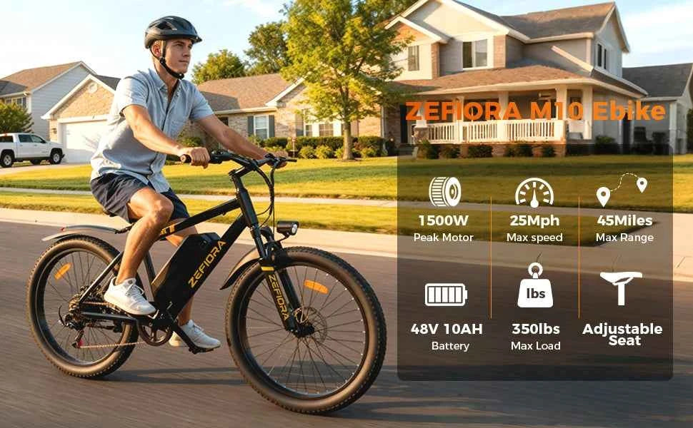 500W Adult Electric Bike 25MPH 48V15AH Mountain Electric Bicycle Outdoor Sports 26 Inch Fat Tire Motorcycle E Bike