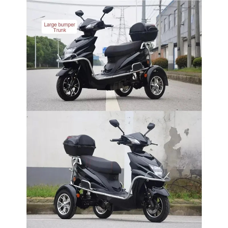 Electric Three Wheels Scooter ElectricTrik 1000W Cargo Tricycle E-tricycle 72V Electric Tricycles Open Bady Moto Electrica