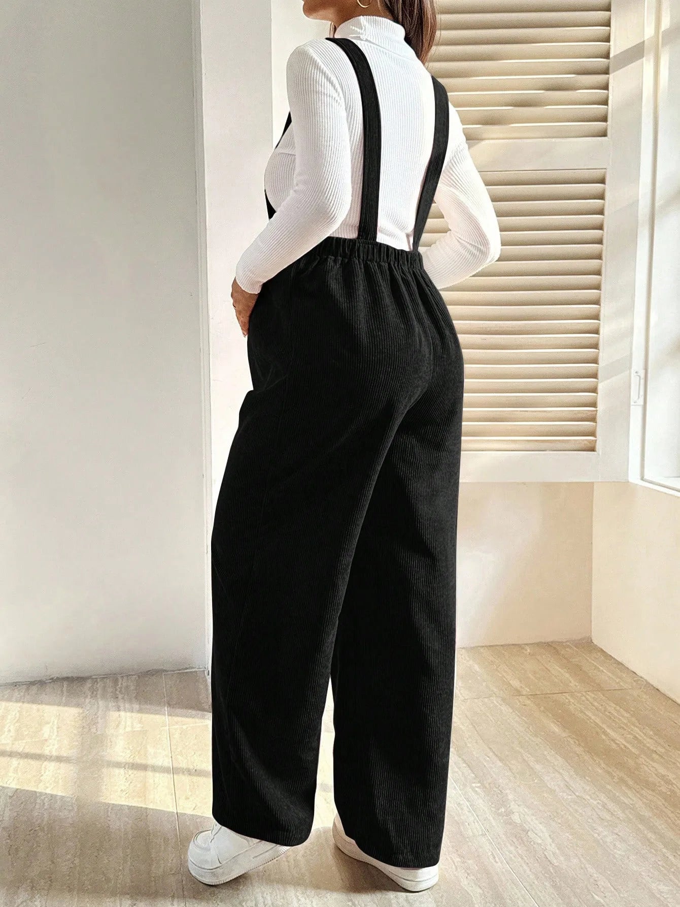 Maternity Clothes Pregnancy Clothing for Pregnant Women Pants 2025 Autumn Winter Fashion Elastic Loose Corduroy Overalls Waist