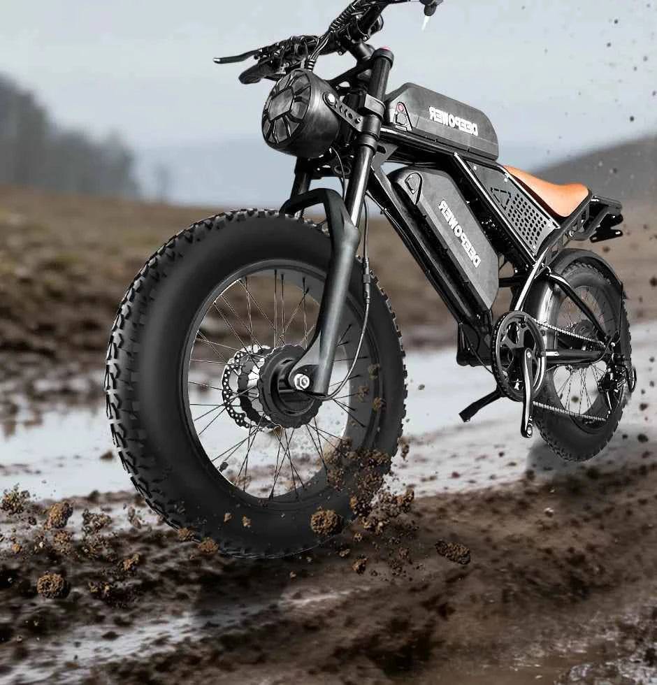 DEEPOWER S8 high-end 3500W48V60Ah mountain off-road electric bicycle, suitable for adults to ride in snow and deserts