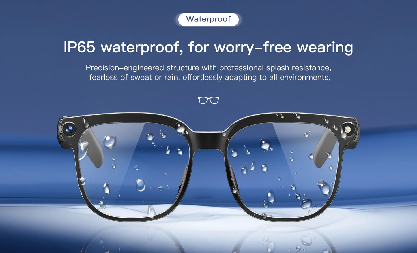 Smart AI Translation Smart Glasses Take Photos Recognizing Objects 4K Camera Bluetooth Music Call Intelligent Recording Glasses