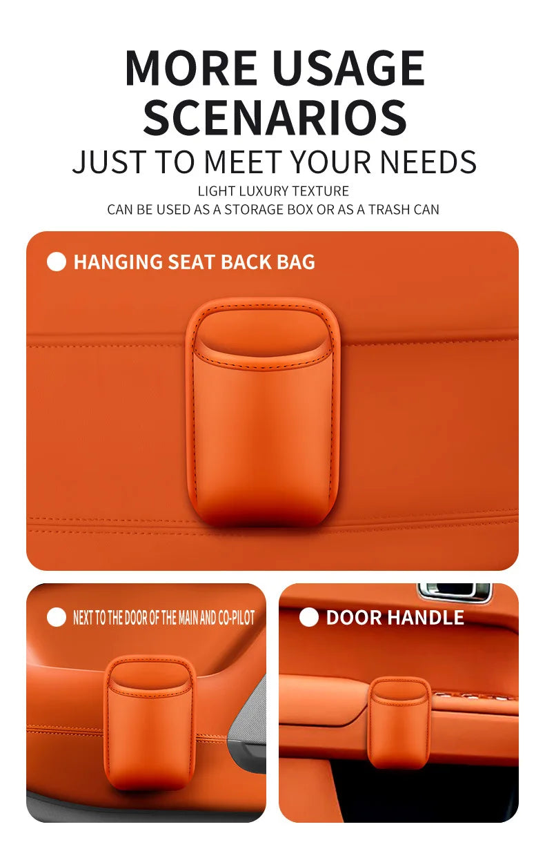 Car Door Beverage Cup Holder And Mobile Phone Storage Box Vehicle Seat Back Interior Organization Bucket