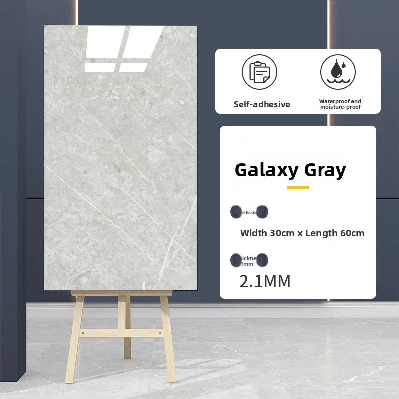 Piastrelle Autoadesive in PVC Impermeabili, Ignifughe, Resistenti all'Umidità, Effetto Marmo, Pannelli Decorativi in Alluminio e Plastica per Pareti