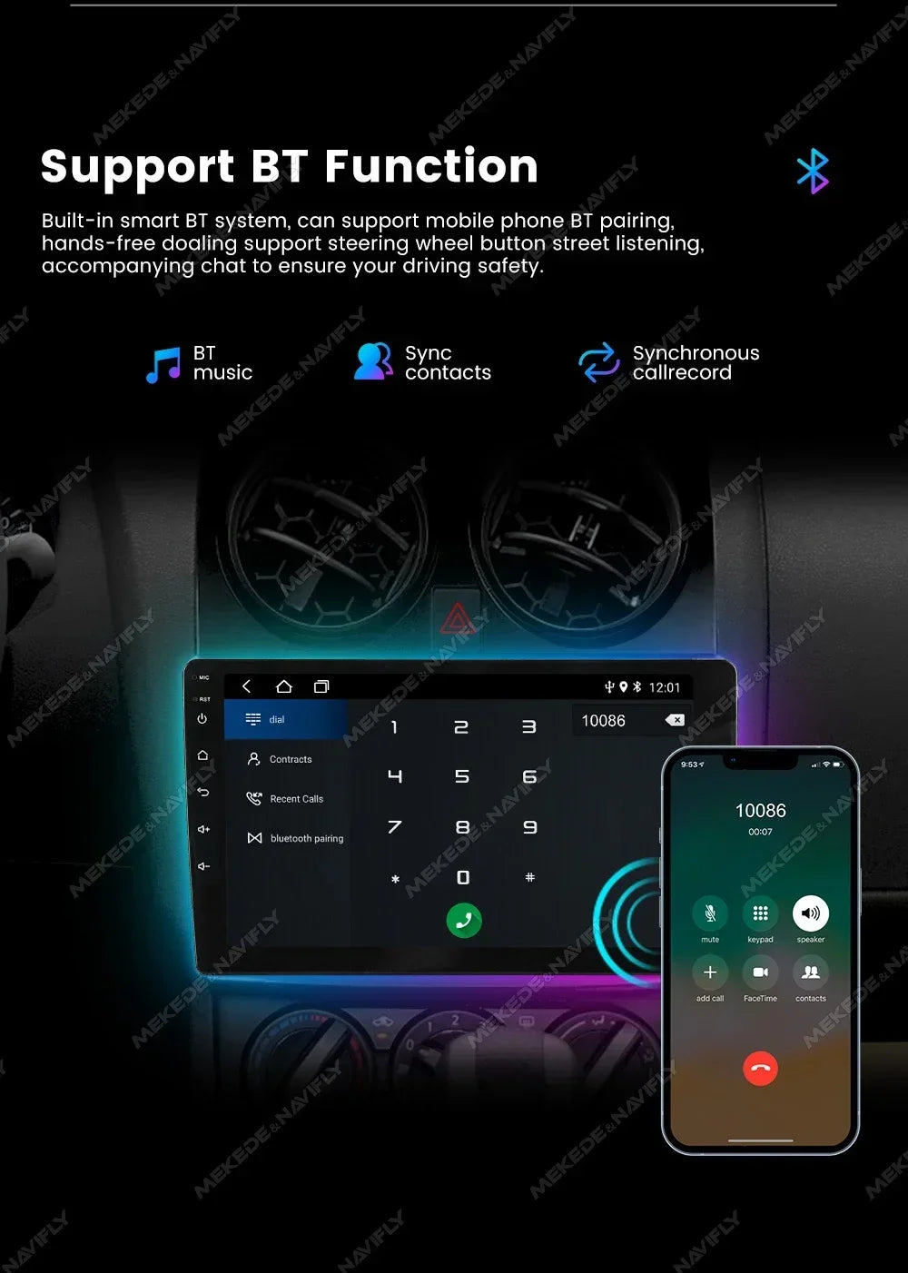Android 2 DIN Car Radio for Seat Ibiza 2012 - 2015 Wireless CarPlay Auto Multimedia Video Player GPS Audio WIFI Stereo Autoradio