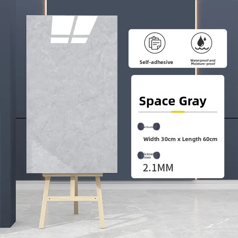 Piastrelle Autoadesive in PVC Impermeabili, Ignifughe, Resistenti all'Umidità, Effetto Marmo, Pannelli Decorativi in Alluminio e Plastica per Pareti