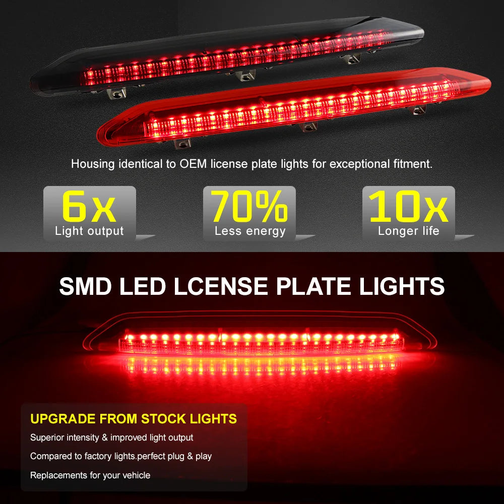 1X LED 3rd Brake Light High Mount Lamp For VW Polo MK IV 9N/9N3 Hatchback 2002-2009 Third Rear Stop Lamp Tail Warning Lights