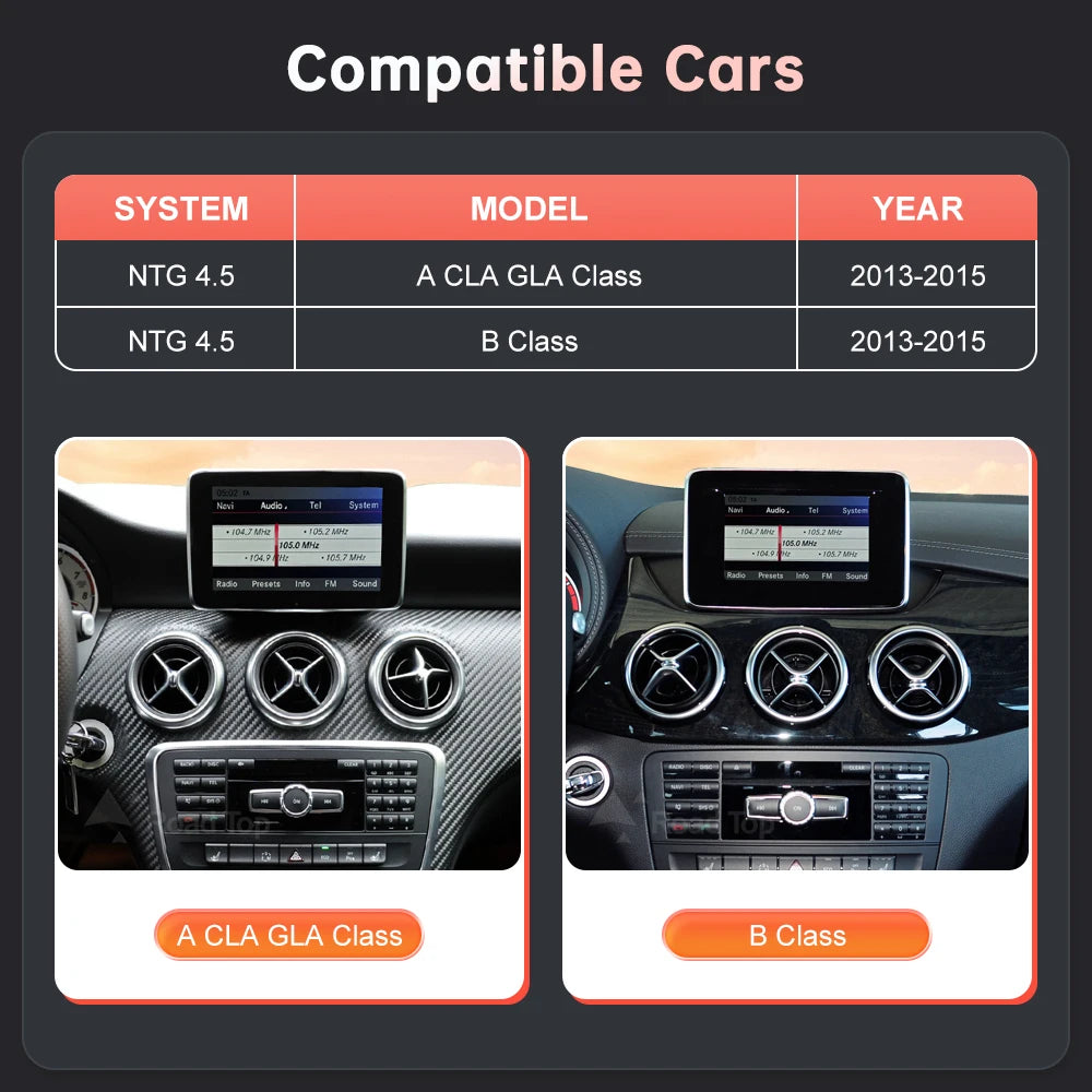 1920*720 Touch Screen Display Multimediale Per Auto Per Benz AB CLA GLA W176 W463 W246 2013-2015 NTG4.5 Wireless Carplay Android Auto