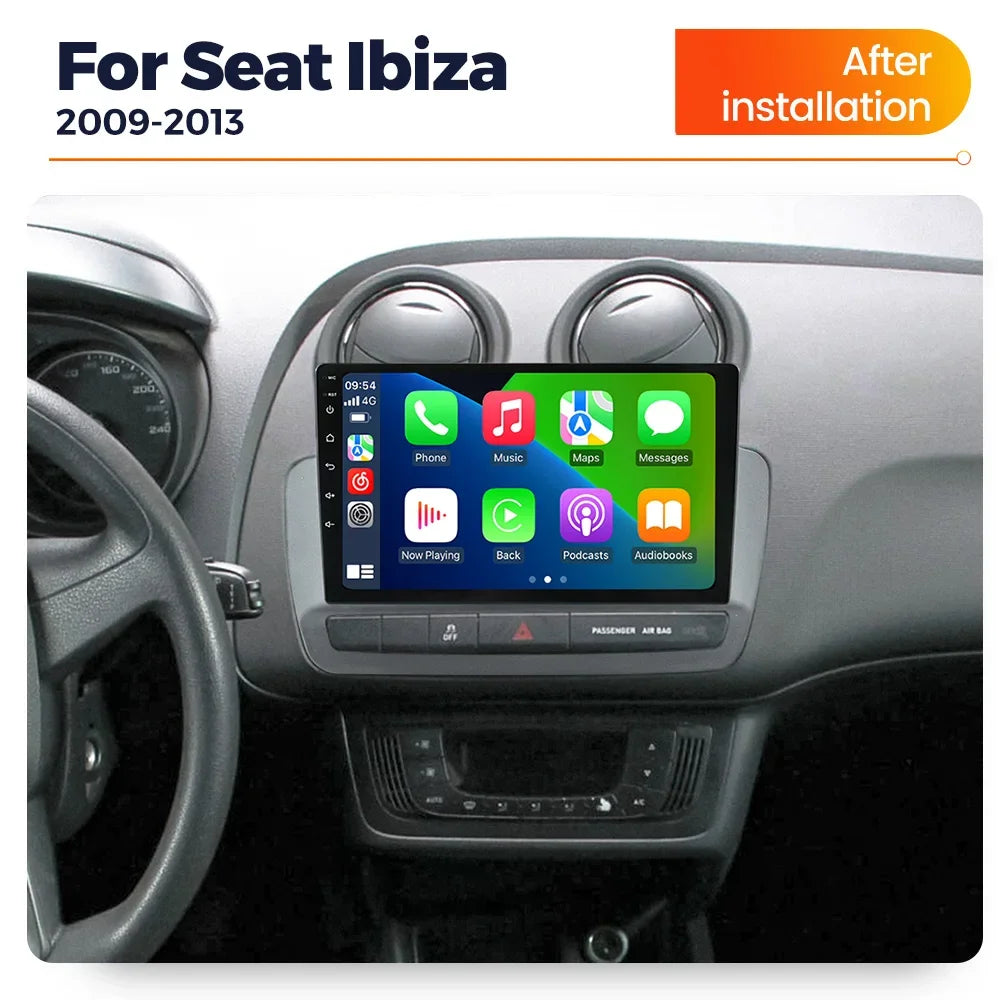 Android 2 DIN Car Radio for Seat Ibiza 2012 - 2015 Wireless CarPlay Auto Multimedia Video Player GPS Audio WIFI Stereo Autoradio