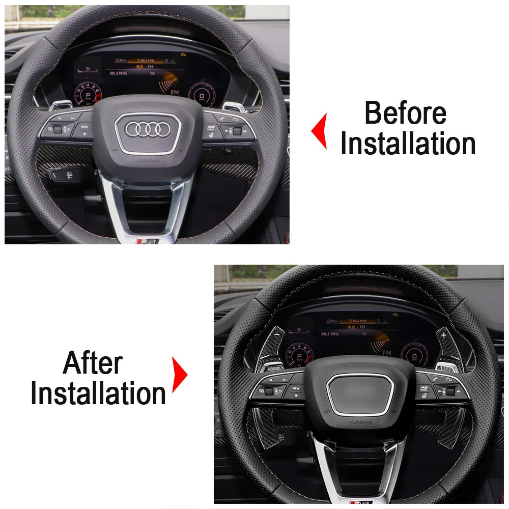 Shifter Paddle For Audi RS4 RS6 Avant RS7 RS5 Coupe Sportback 2020-2025, RS3/RS e-tron GT 2022-2025 Car Wheel DSG Gear Extension