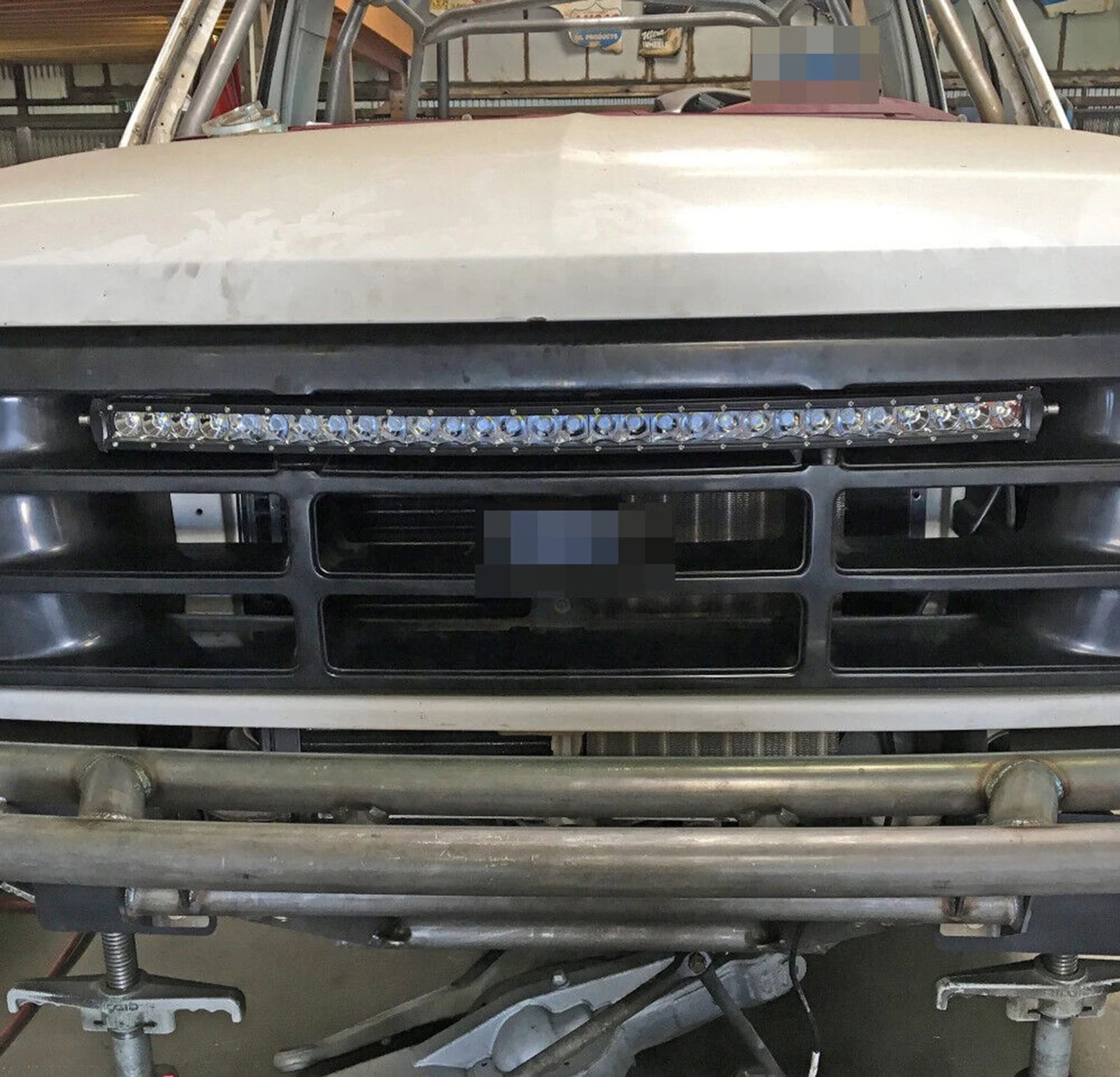 Yellow Single Row Slim 7 13 20 25 32 38 45 50 inch Off-road LED Work Light Bar Fog Driving For SUV UTV ATV 4X4 Truck Boat Car